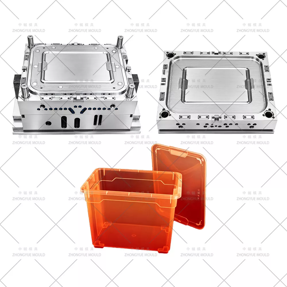 Molde de tapa de caja de almacenamiento de 10 litros