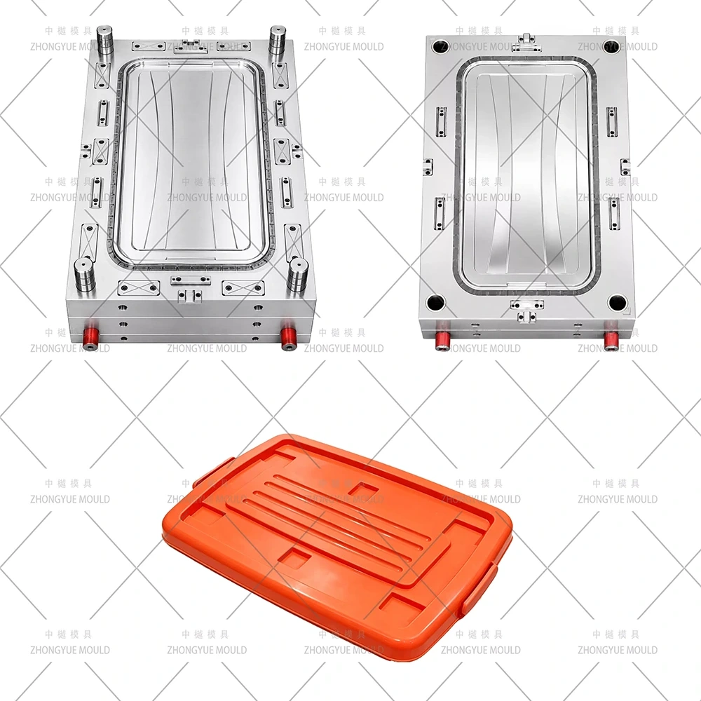Molde de tapa de caja de almacenamiento de 40 litros