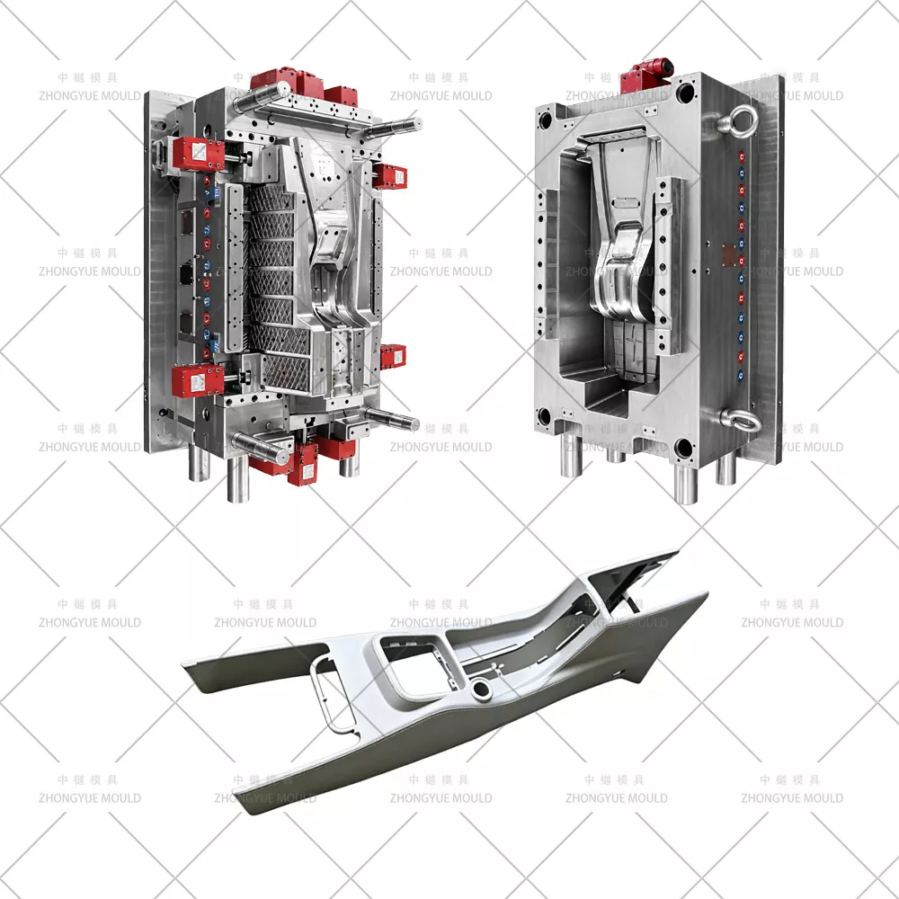 Molde de consola central automotriz