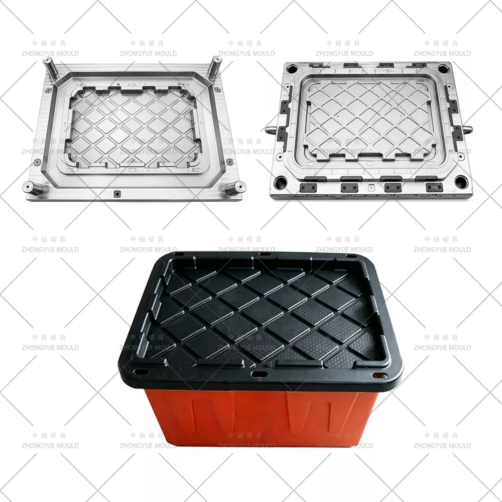 Molde de tapa de caja de almacenamiento resistente