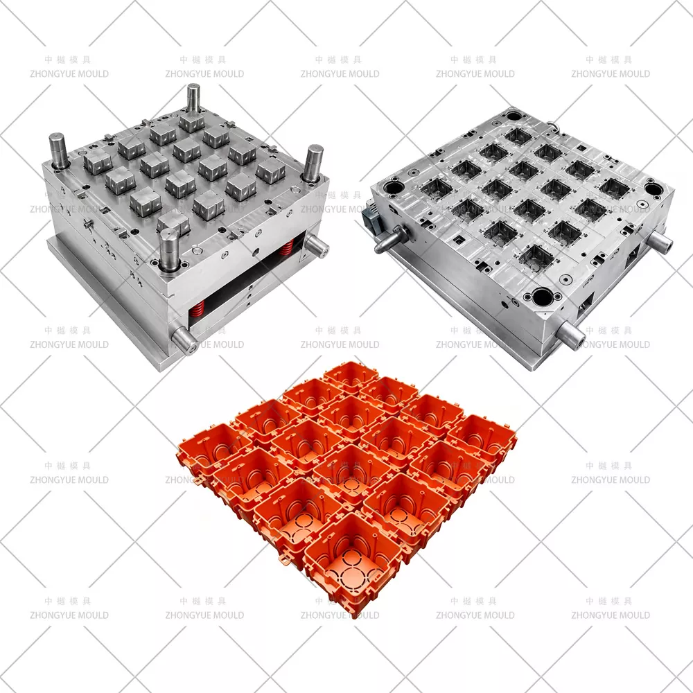 Molde de caja eléctrica de plástico