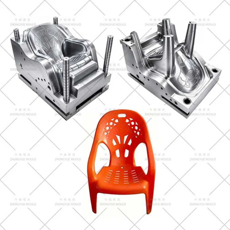 Molde de plástico para sillón de jardín